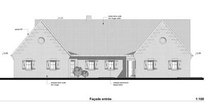 Exemple plan de façade