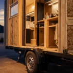 Dimension tiny house 2,55 m, largeur mesurée sur remorque