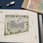Plan masse limites raccordements cotes à vérifier mairie