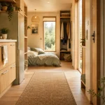 Tiny house plain pied : intérieur plain-pied sans marche ni mezzanine