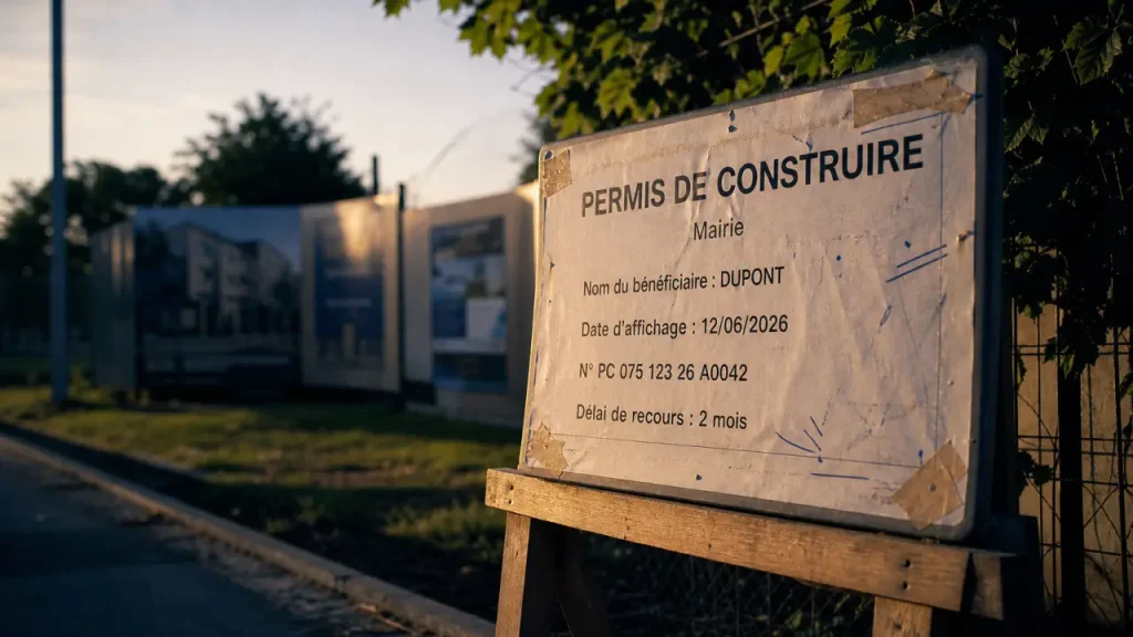 Affiche permis de construire : les mentions à vérifier, le format de 80 cm et le délai de 2 mois