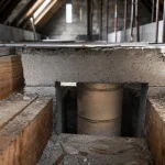 Chevêtre comment soutenir un conduit de cheminée : passage sécurisé