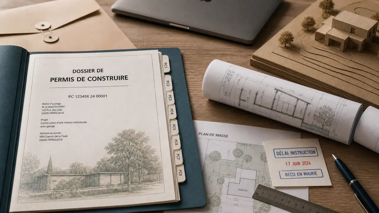 Délais d'instruction permis de construire : 2 mois maison, 3 mois autres projets