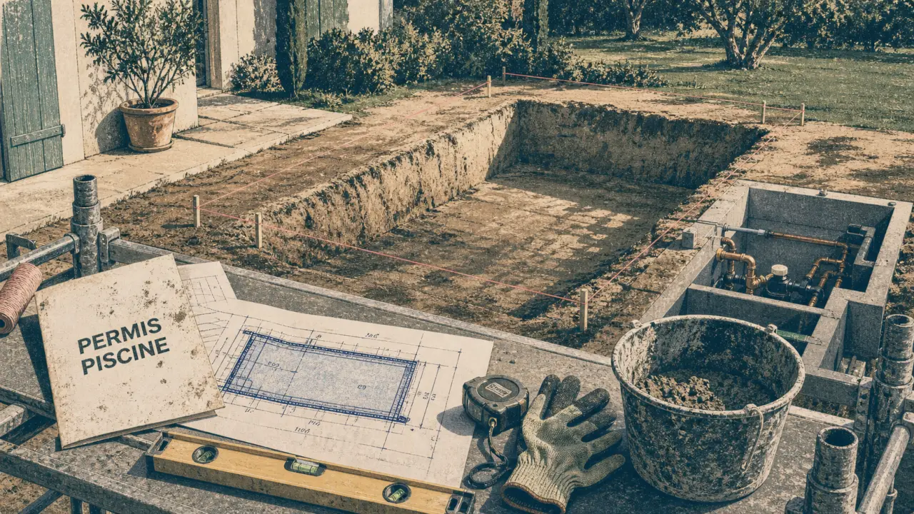 Fabrication d une piscine : terrassement et permis