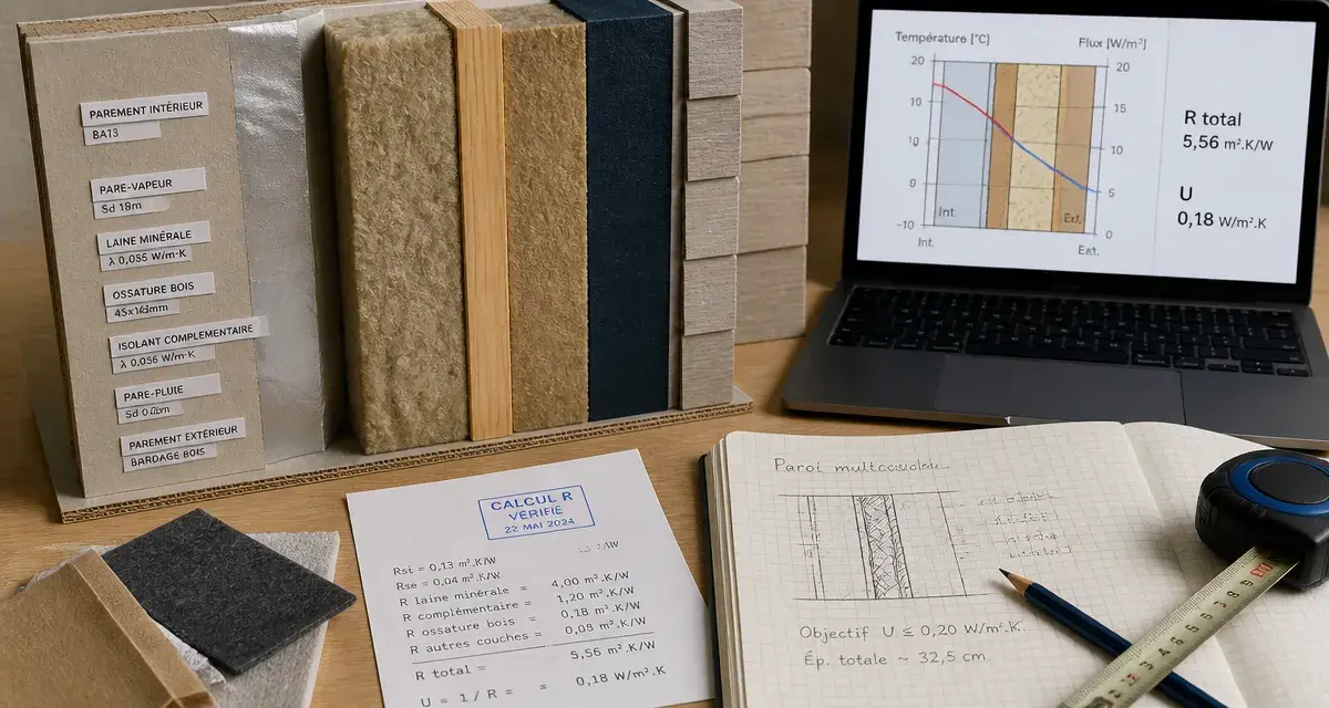 Logiciel calcul isolation thermique : simuler R et U fiables