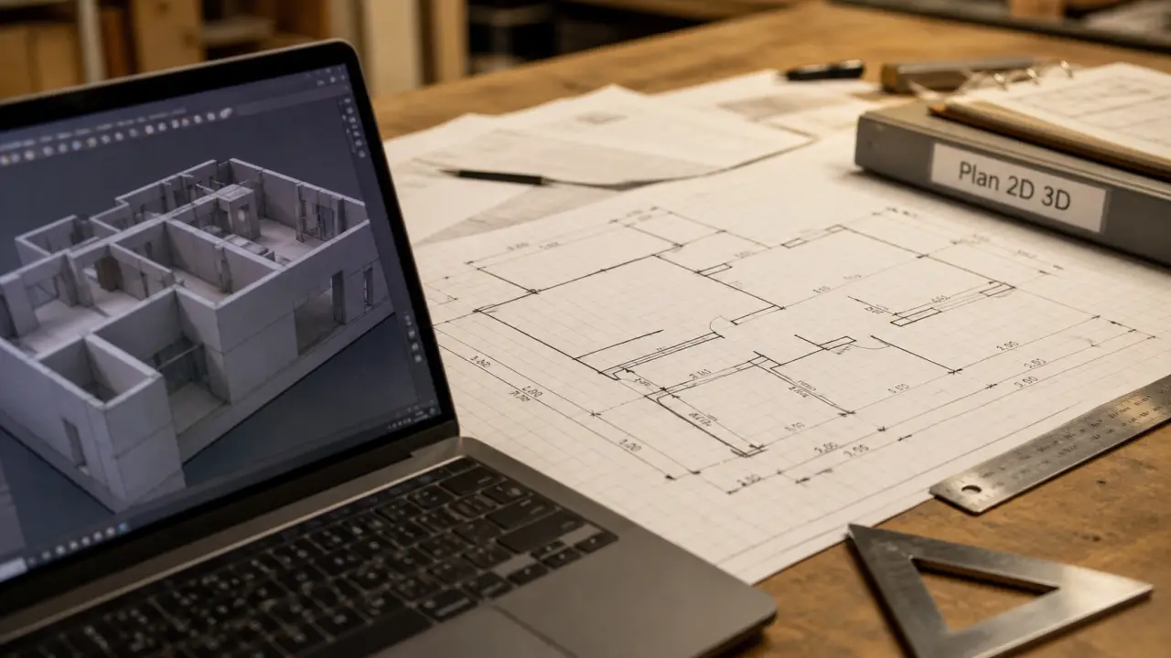 Logiciel de plan de maison : vue 2D, 3D et BIM