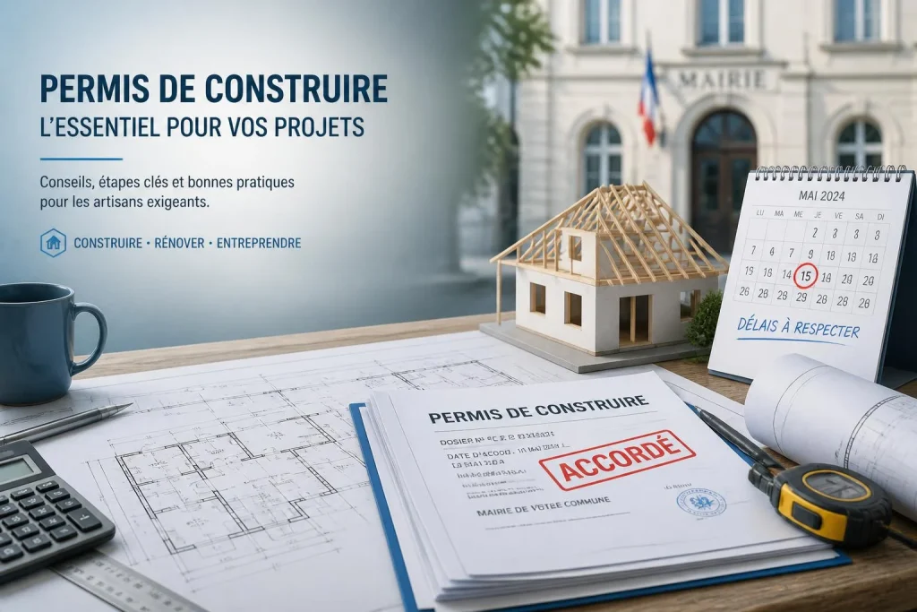 Permis de construire pour un artisan : pièces, délais et refus à éviter