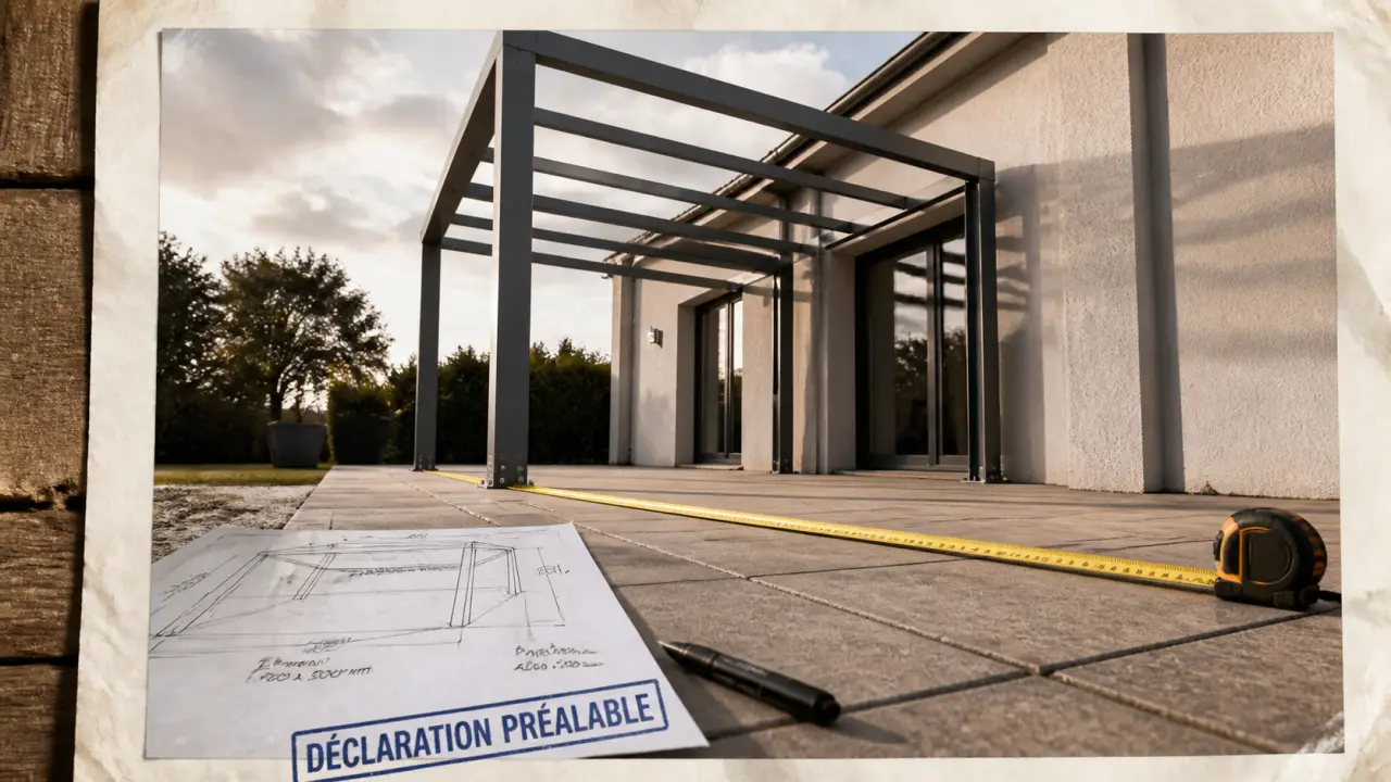 Pergola sans toit : emprise au sol et annexe à l’habitation