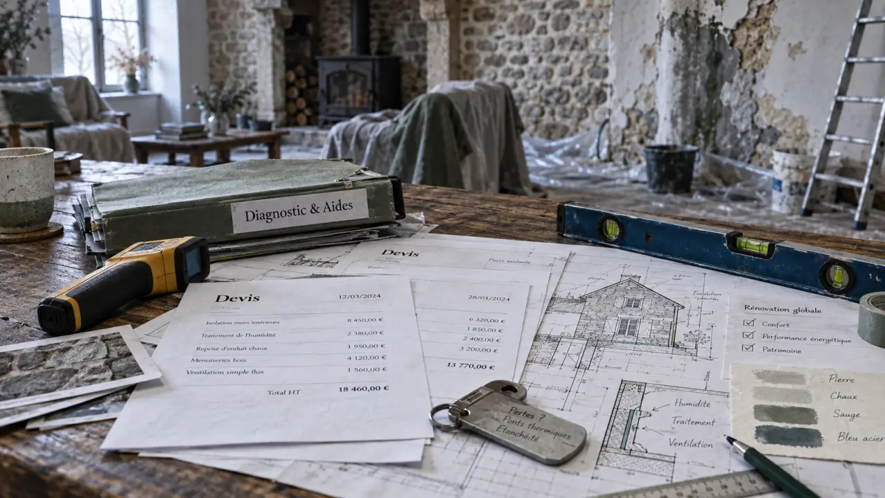 Aide à la rénovation maison ancienne : documents et diagnostic pour financer l’isolation