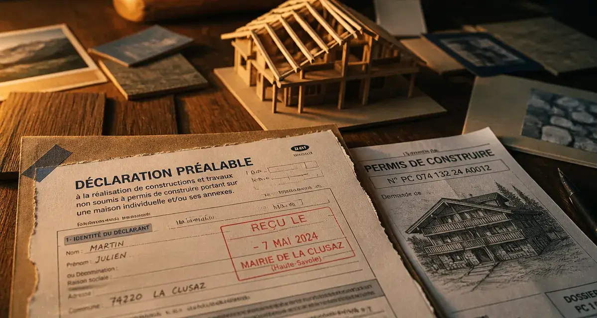Chalet sans permis de construire 40m2 : formulaire déclaration préalable et permis de construire