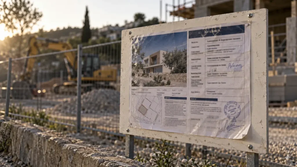 Panneau de permis de construire : 80 cm, 2 mois et les mentions à respecter
