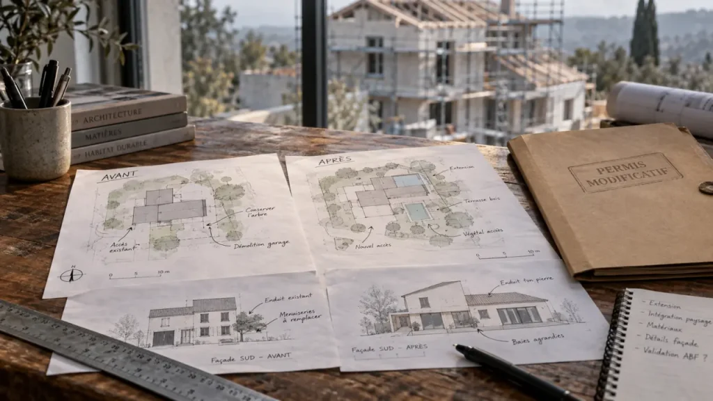 Permis de construire modificatif : les changements acceptés, ceux qui exigent un nouveau permis