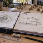 Permis de construire plan PCMI : plans de vérification sur bureau