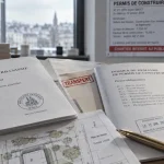 Transfert permis de construire : documents d’urbanisme et tampon rouge