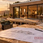 Extension de maison : agrandissement latéral et surélévation sur chantier
