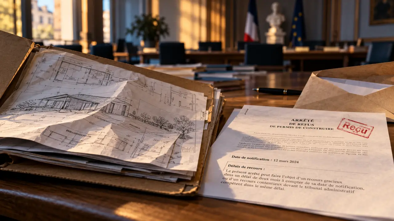 Refus du permis de construire : dossier de recours et plans de projet